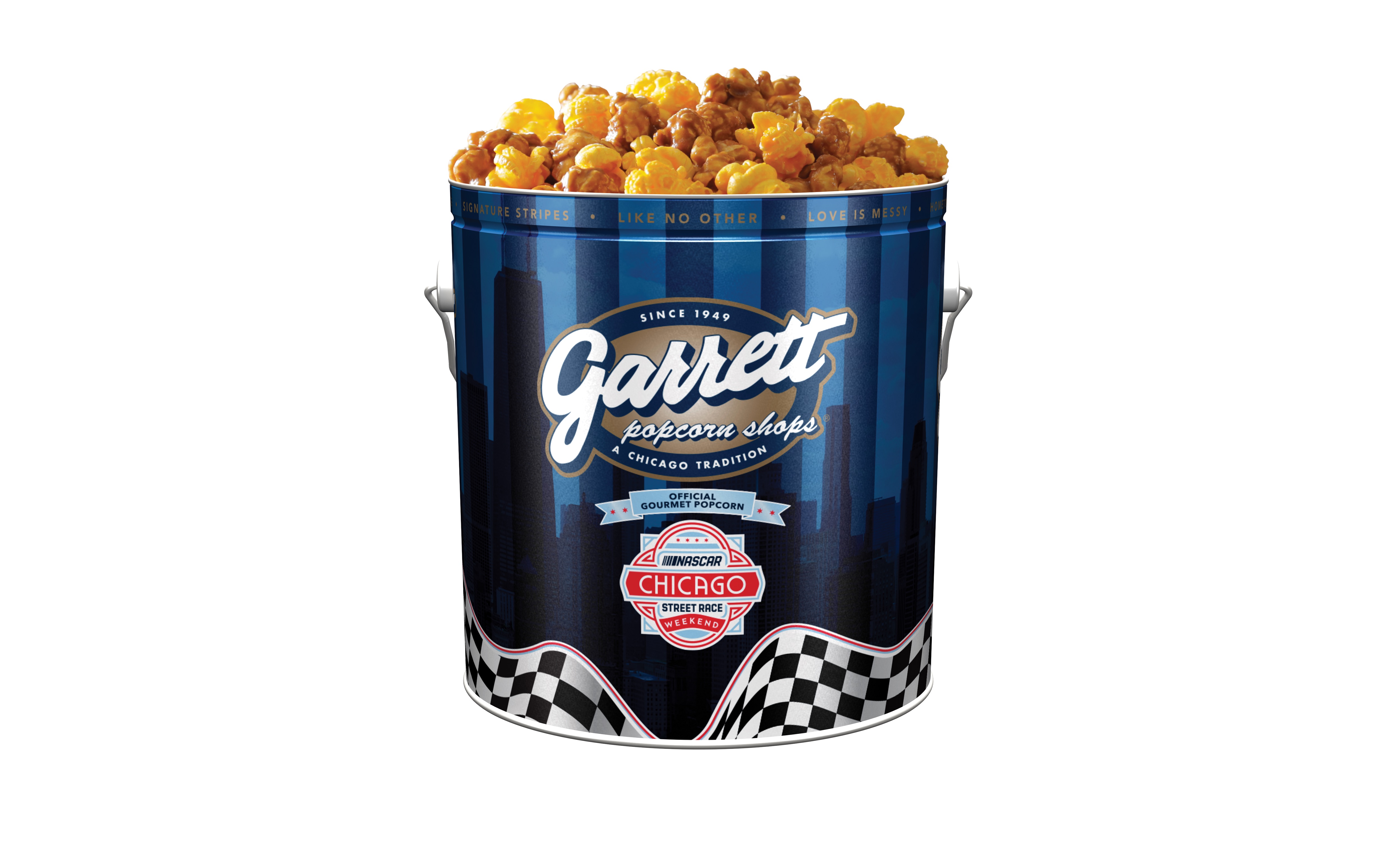 Garrett Popcorn Shops Launches NASCAR Chicago Street Race Tin | Chicago ...