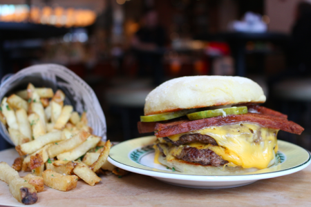 Cochon Volant's 'Hangover Helper' for National Burger Month