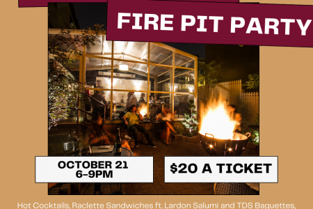 12th Anniversary Fire Pit Parties at Table, Donkey and Stick