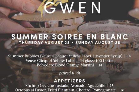 Summer Soiree en Blanc at Upstairs at the Gwen