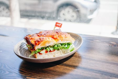 Chef Bill Kim Introduces The Pizza Sandwich at Chef Bill Kim's Pizza & Parm Shop