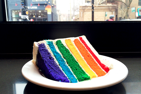 The Goddess and Grocer Honors Pride Month with Signature Rainbow Cake