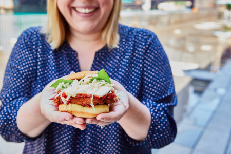 Shake Shack and Chef Sarah Grueneberg Collaborate on Limited-Edition Chicken Parm Sandwich 