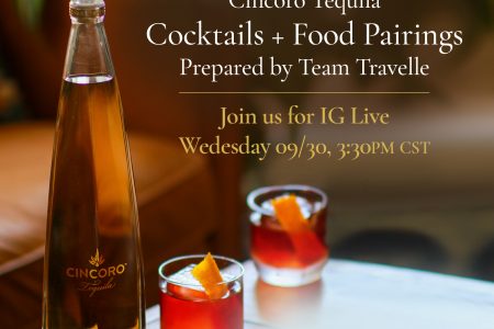 Travelle + Cincoro Tequila: Cocktail + Food Pairings Class