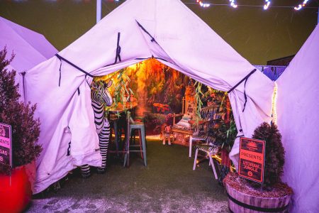 Utopian Tailgate Transforms Into “Camp Utopia,” Offering Themed Group Experiences in Heated Tents