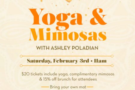 Yoga and Mimosas at 20 East