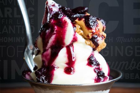 Free PB&J Soft Serve for National Peanut Butter and Jelly Day at urbanbelly