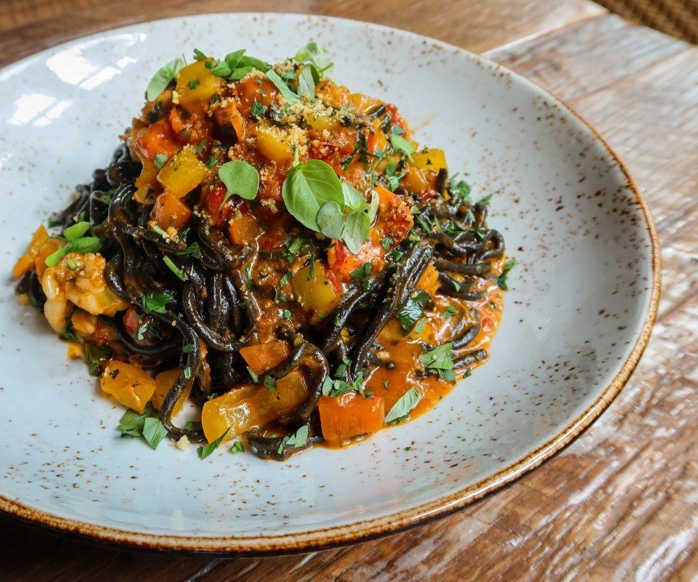 A Moment For Our Squid Ink Spaghetti Please