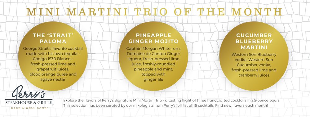 Perry's January Martini Trio