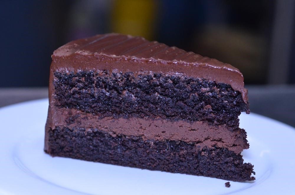 Double Chocolate Cake at Prairie Grass Cafe